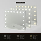 BULB STAND - Espelho de Maquilhagem com 15 Lâmpadas de Luz LED