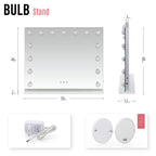 BULB STAND - Espelho de Maquilhagem com 15 Lâmpadas de Luz LED