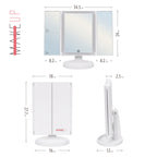 MAKEUP - Espelho de Maquilhagem com Fita de Luz LED e Ampliação