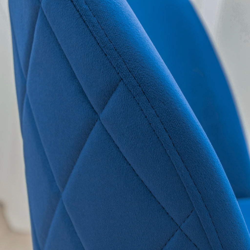 BELLAMY - Conjunto de Cadeiras de Refeição com Tecido em Veludo