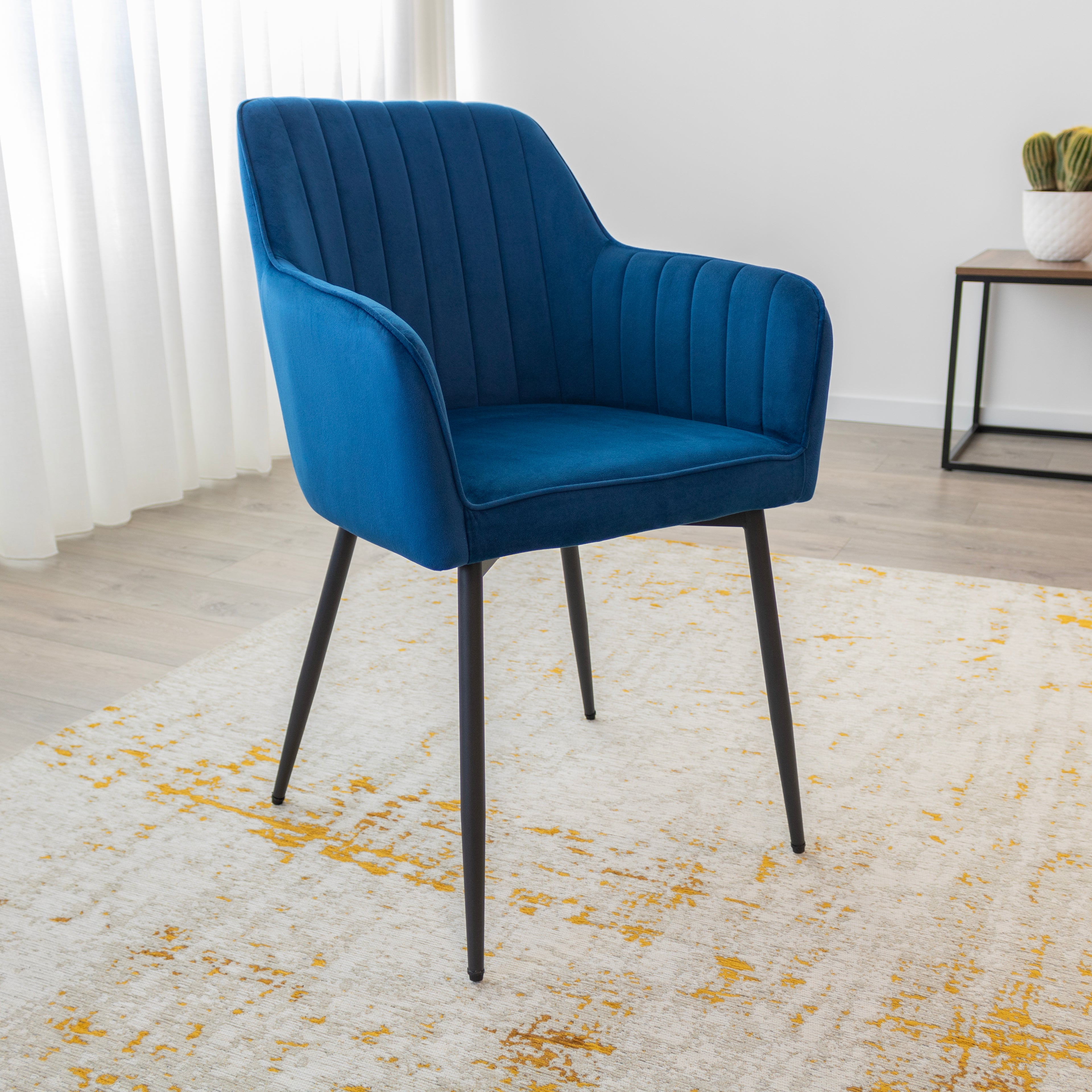 DAHLIA - Conjunto de cadeiras de Refeição em tecido PU ou Veludo