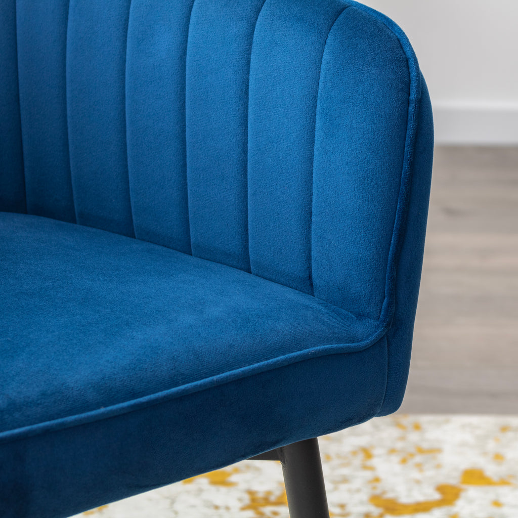 DAHLIA - Conjunto de cadeiras de Refeição em tecido PU ou Veludo