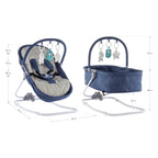 VIGO - Espreguiçadeira & Berço com Cobertura e Arco de Brincar Removivél