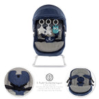 PAVO - Espreguiçadeira e Berço com Rede Mosquiteira, Cobertura e Arco Removível