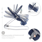 VIGO - Espreguiçadeira & Berço com Cobertura e Arco de Brincar Removivél