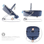 VIGO - Espreguiçadeira & Berço com Cobertura e Arco de Brincar Removivél