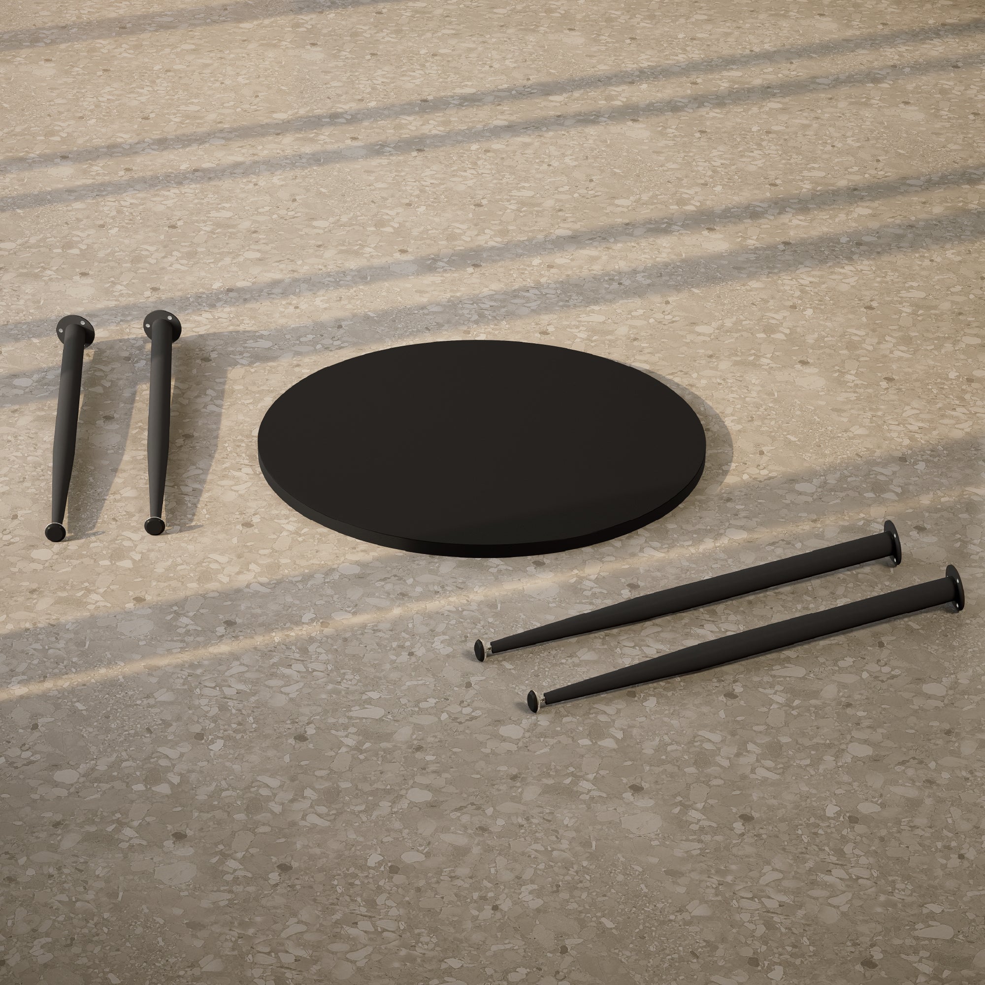 CORIN - Mesa de jantar com tampo de melamina