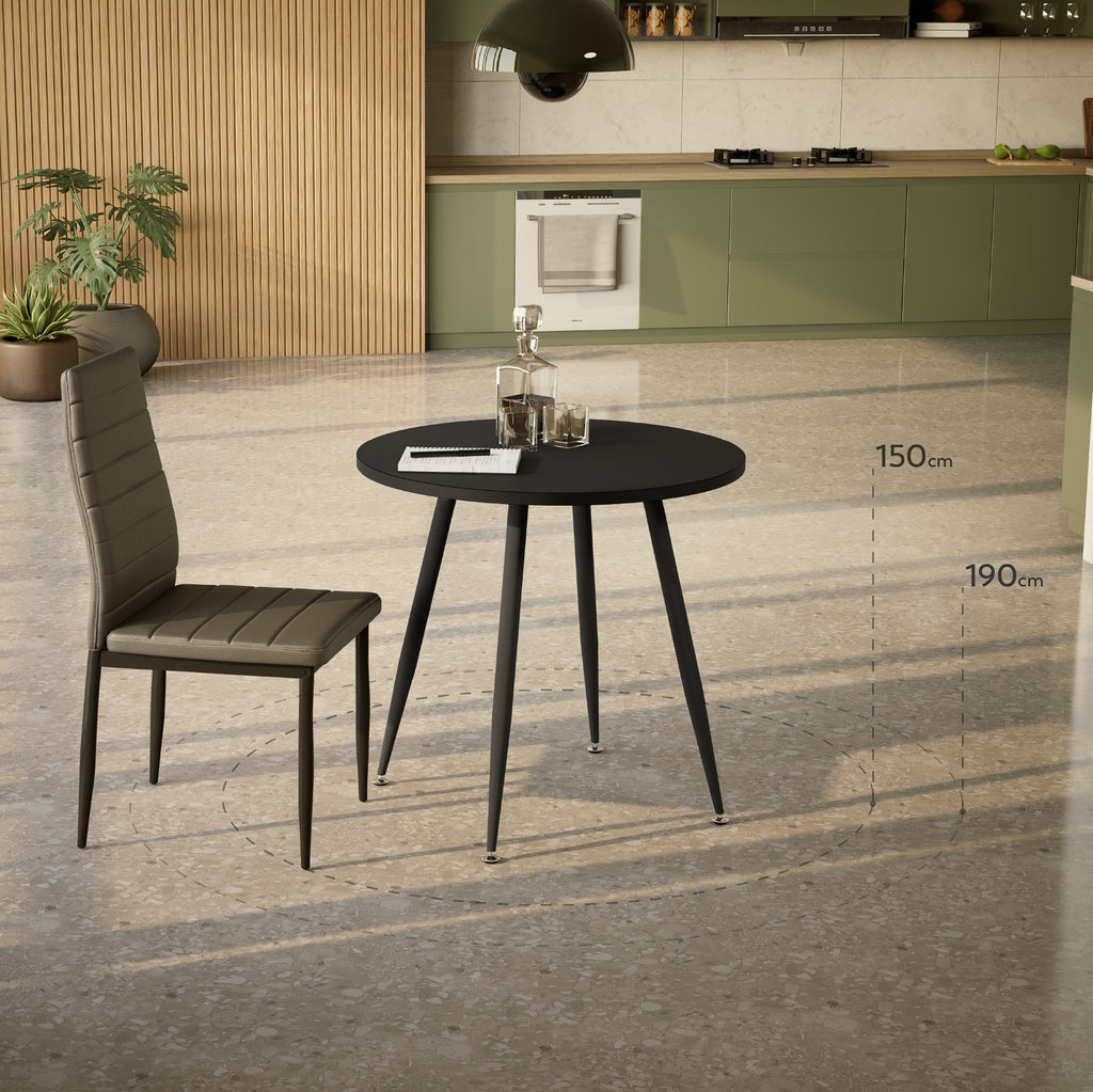 CORIN - Mesa de jantar com tampo de melamina