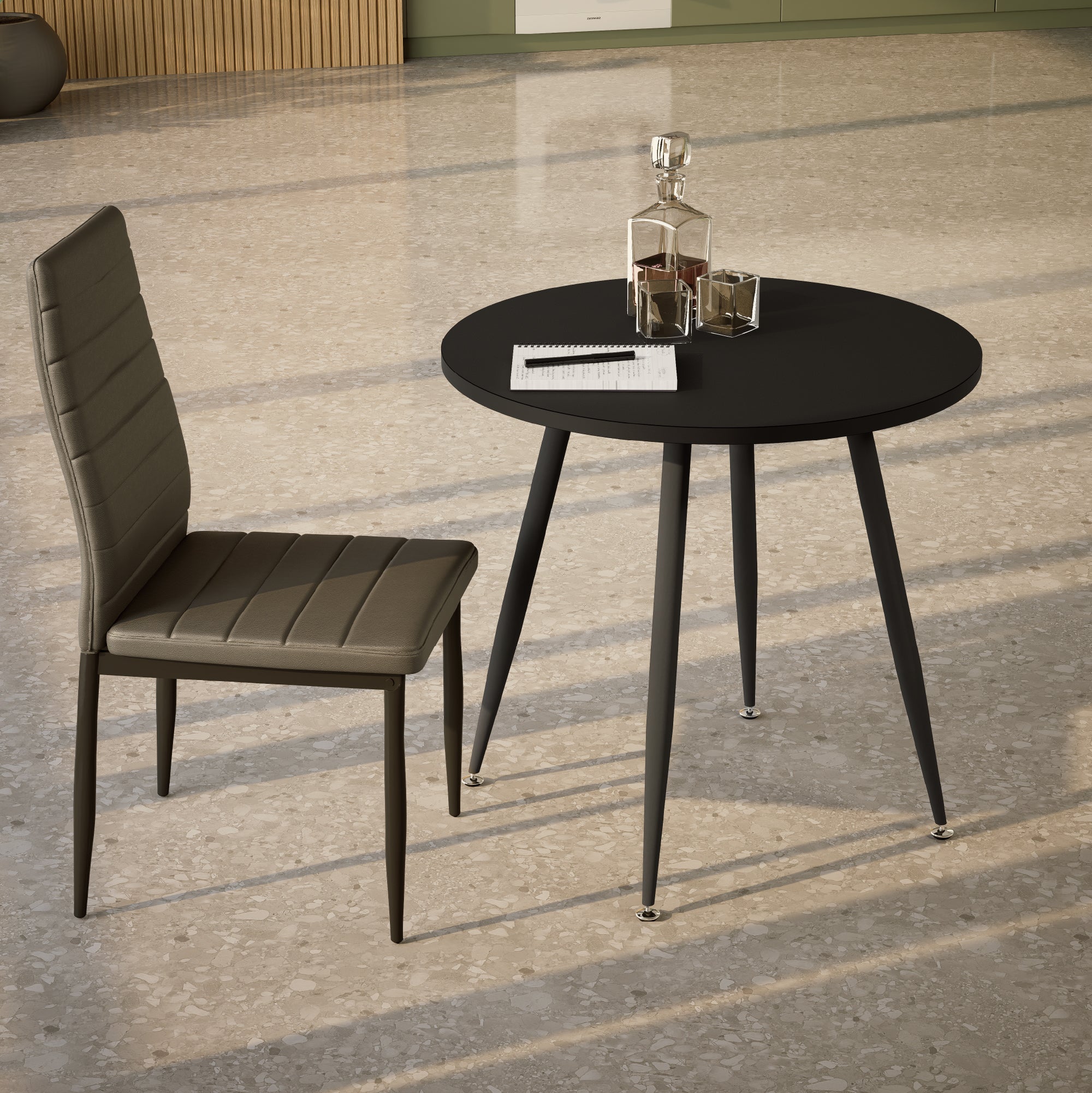 CORIN - Mesa de jantar com tampo de melamina