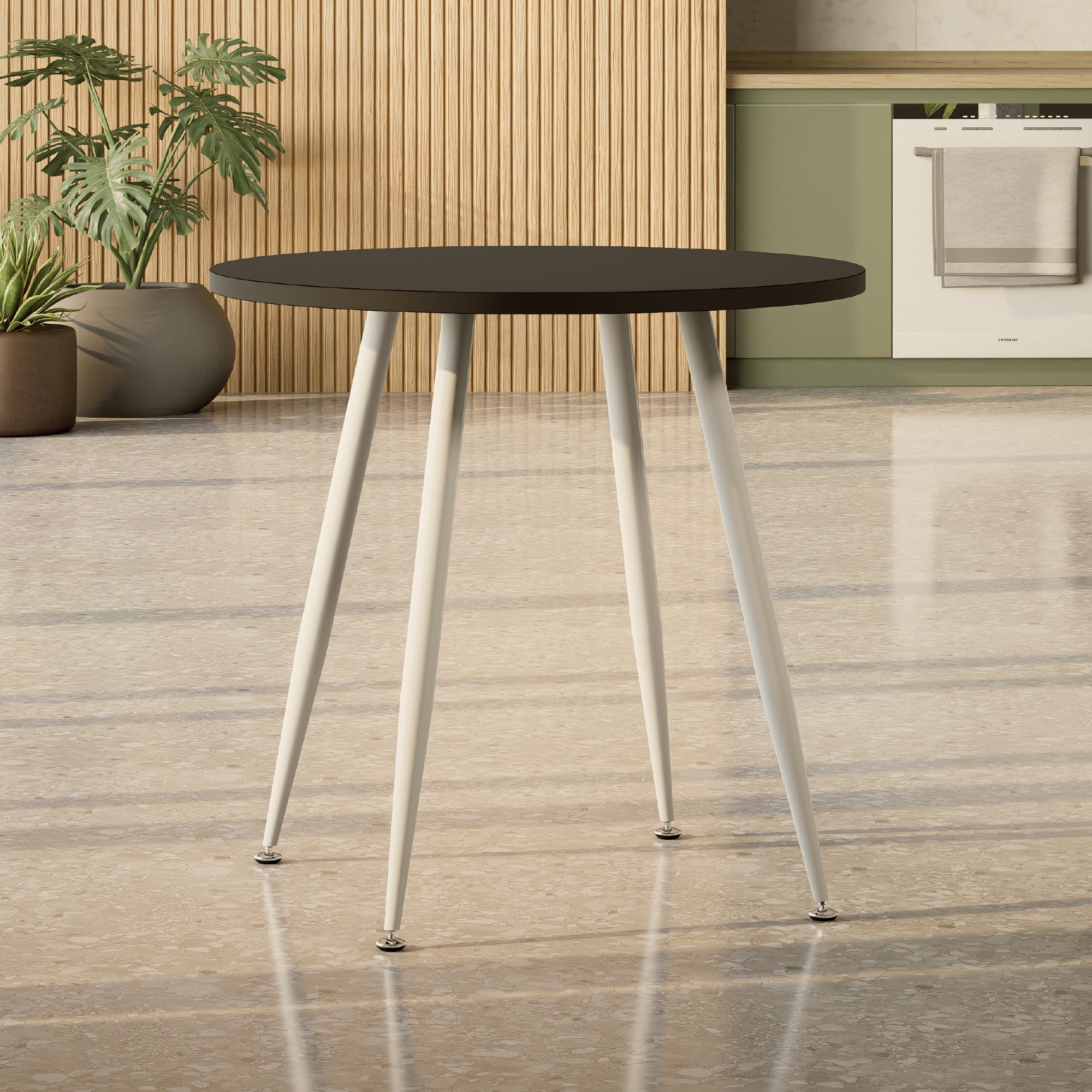 CORIN - Mesa de jantar com tampo de melamina