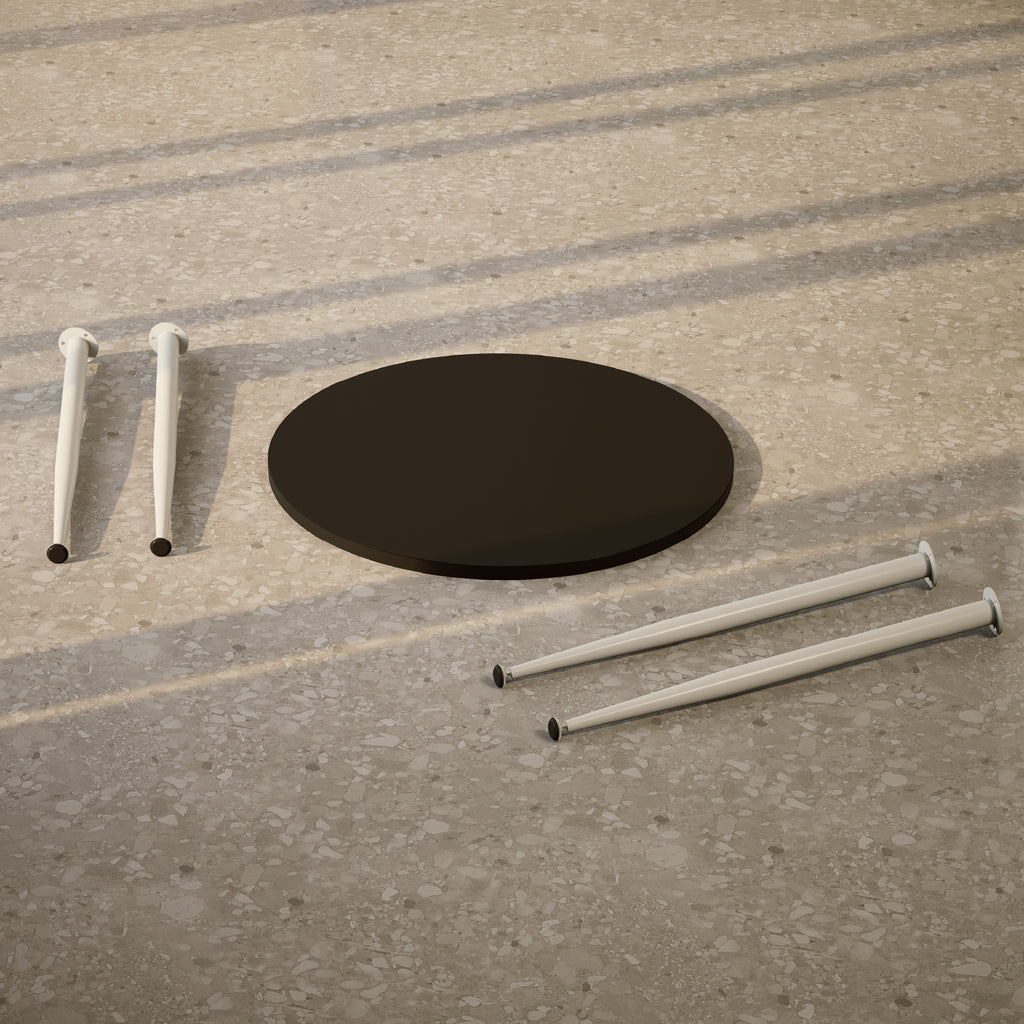 CORIN - Mesa de jantar com tampo de melamina