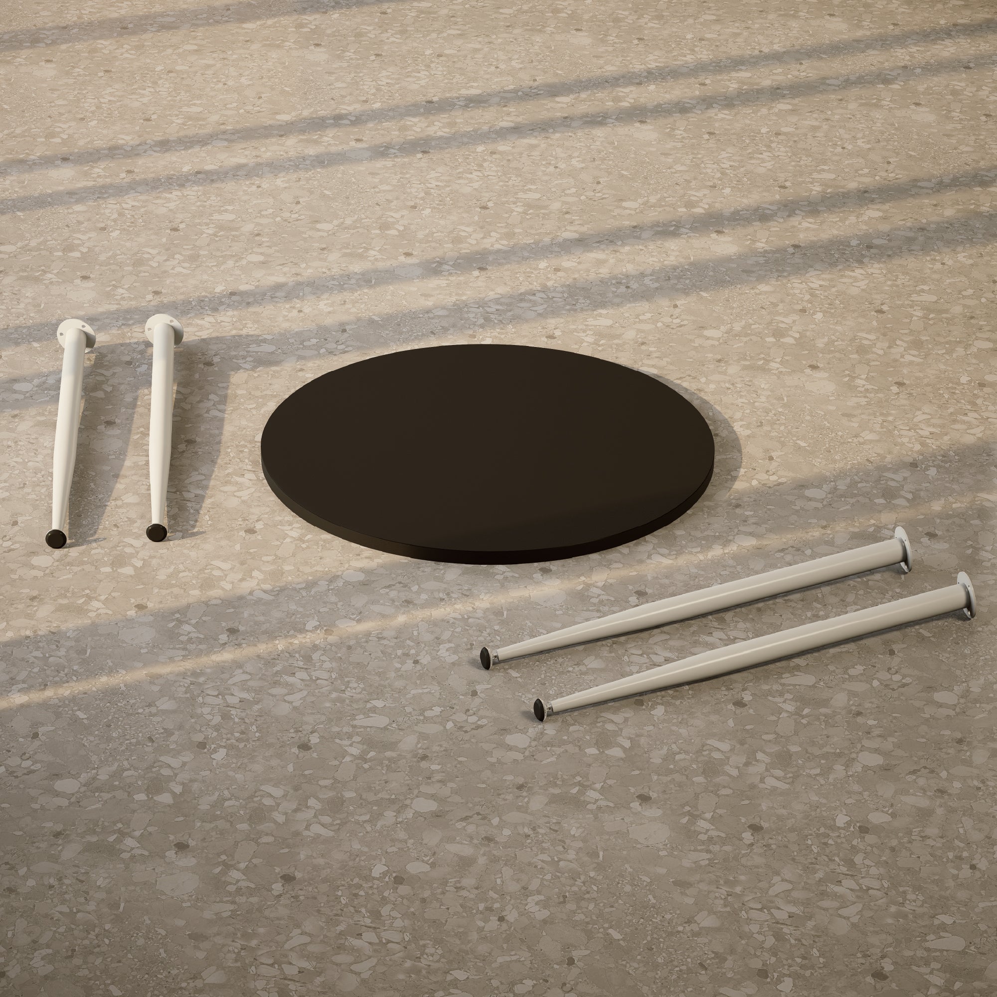 CORIN - Mesa de jantar com tampo de melamina