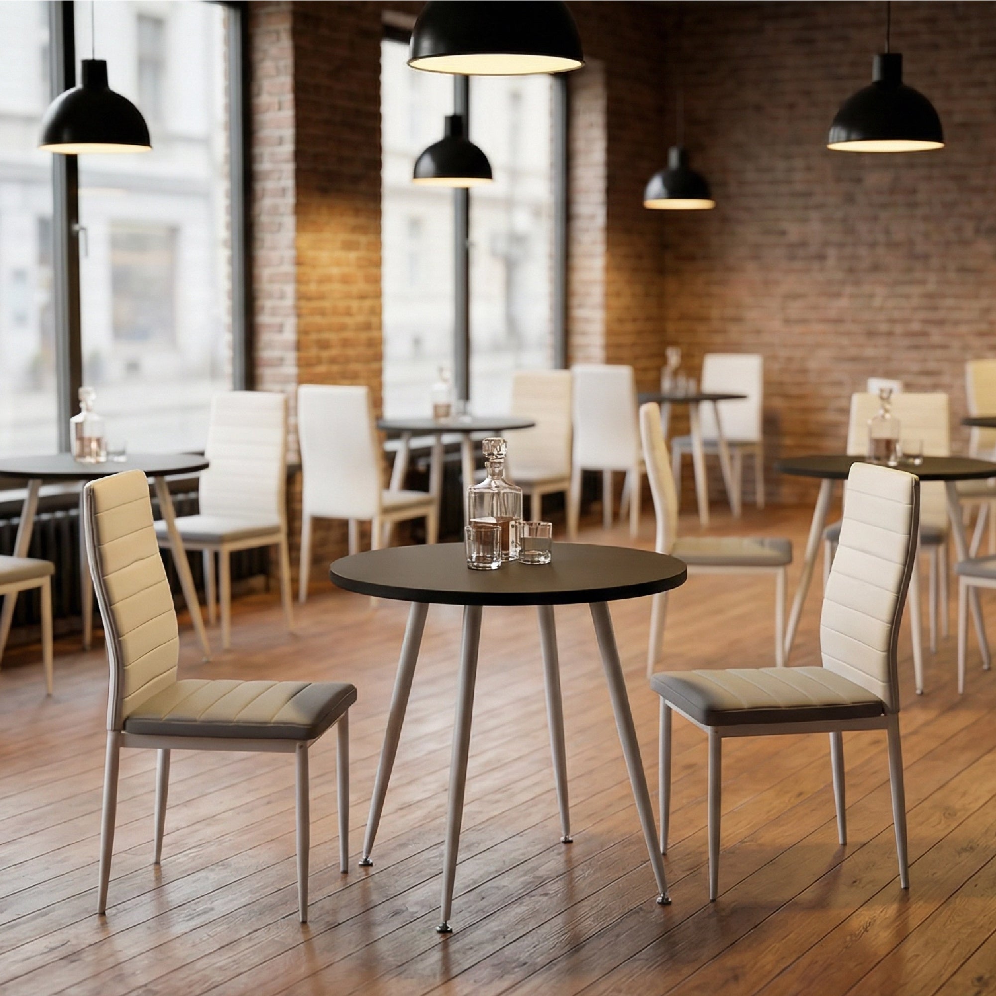 CORIN - Mesa de jantar com tampo de melamina