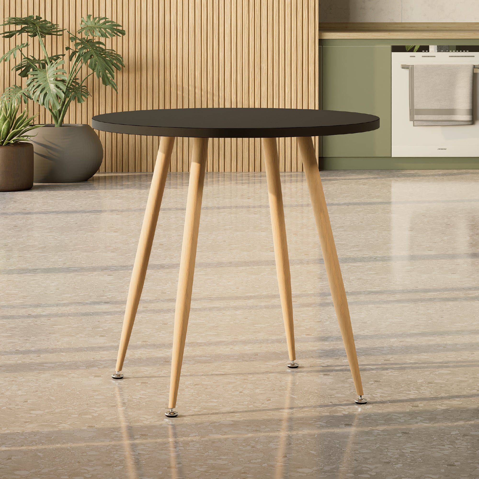 CORIN - Mesa de jantar com tampo de melamina