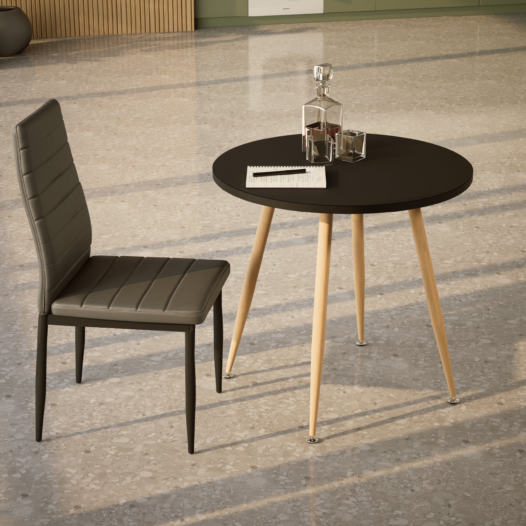 CORIN - Mesa de jantar com tampo de melamina