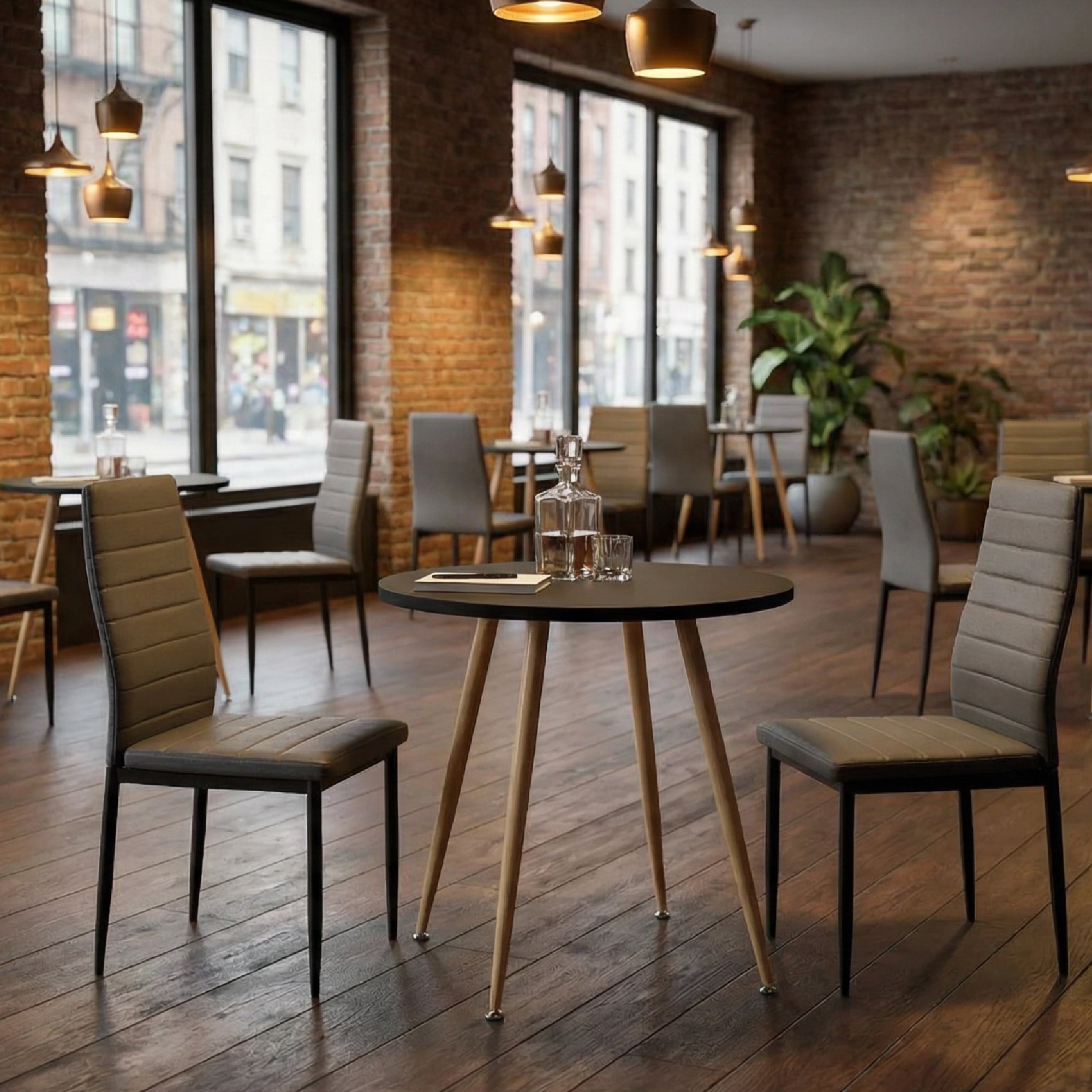 CORIN - Mesa de jantar com tampo de melamina