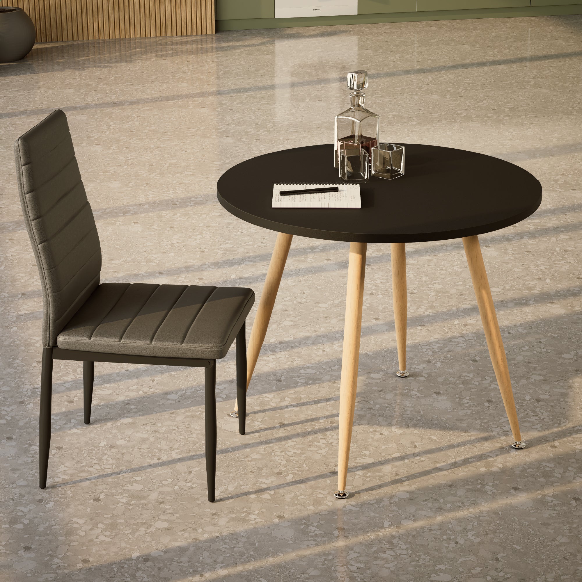 CORIN - Mesa de jantar com tampo de melamina