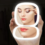 MAKEUP - Espelho de Bolso para Maquilhagem com Fita de Luz LED