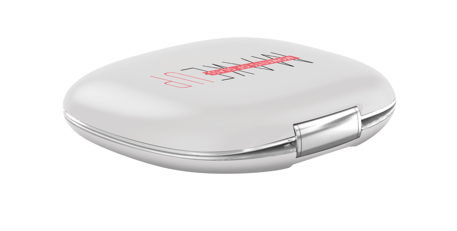 MAKEUP - Espelho de Bolso para Maquilhagem com Fita de Luz LED