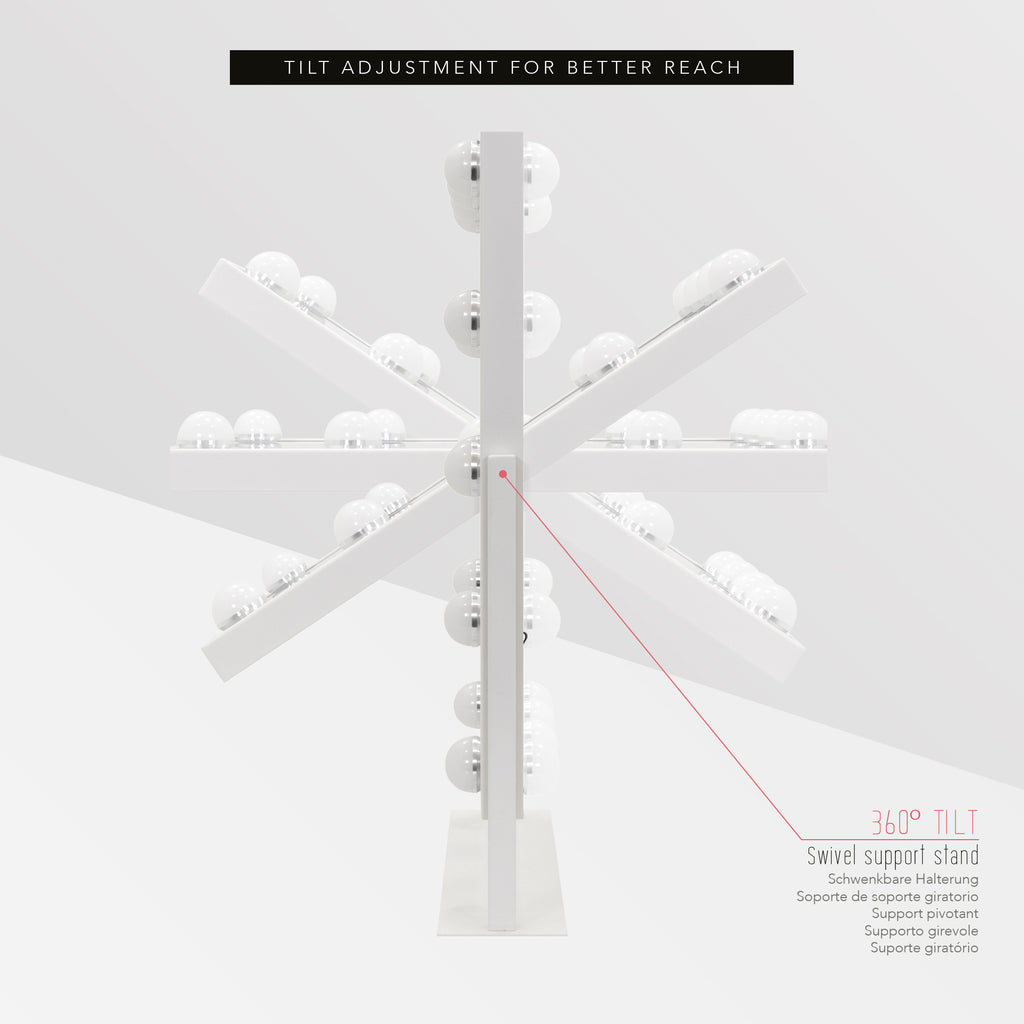 BULB LITTLE - Espelho de Maquilhagem com 12 Lâmpadas de Luz LED