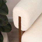 Leah – Cadeirão Acolchoado com Espuma de Alta Densidade 40 kg/m³, Estrutura em Madeira de Bétula, Design Escandinavo, 60x60x75 cm