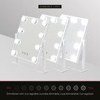 BULB TINY - Espelho de Maquilhagem com 9 Lâmpadas de Luz LED