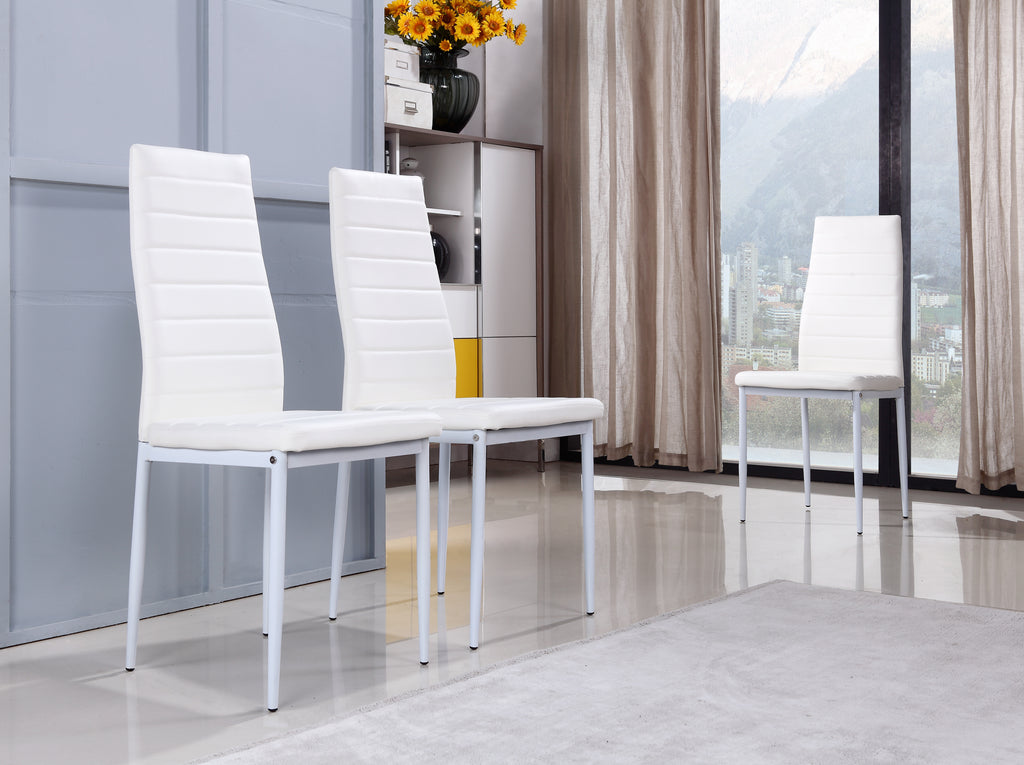 SHIRLEY - Conjunto de cadeiras de refeição em pele