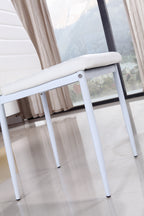 SHIRLEY - Conjunto de cadeiras de refeição em pele