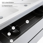 Atena – Móvel de Lavatório Suspenso com Gaveta Soft-Close | Vários Tamanhos e Cores