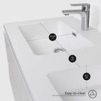 Atena – Móvel de Lavatório Suspenso com Gaveta Soft-Close | Vários Tamanhos e Cores