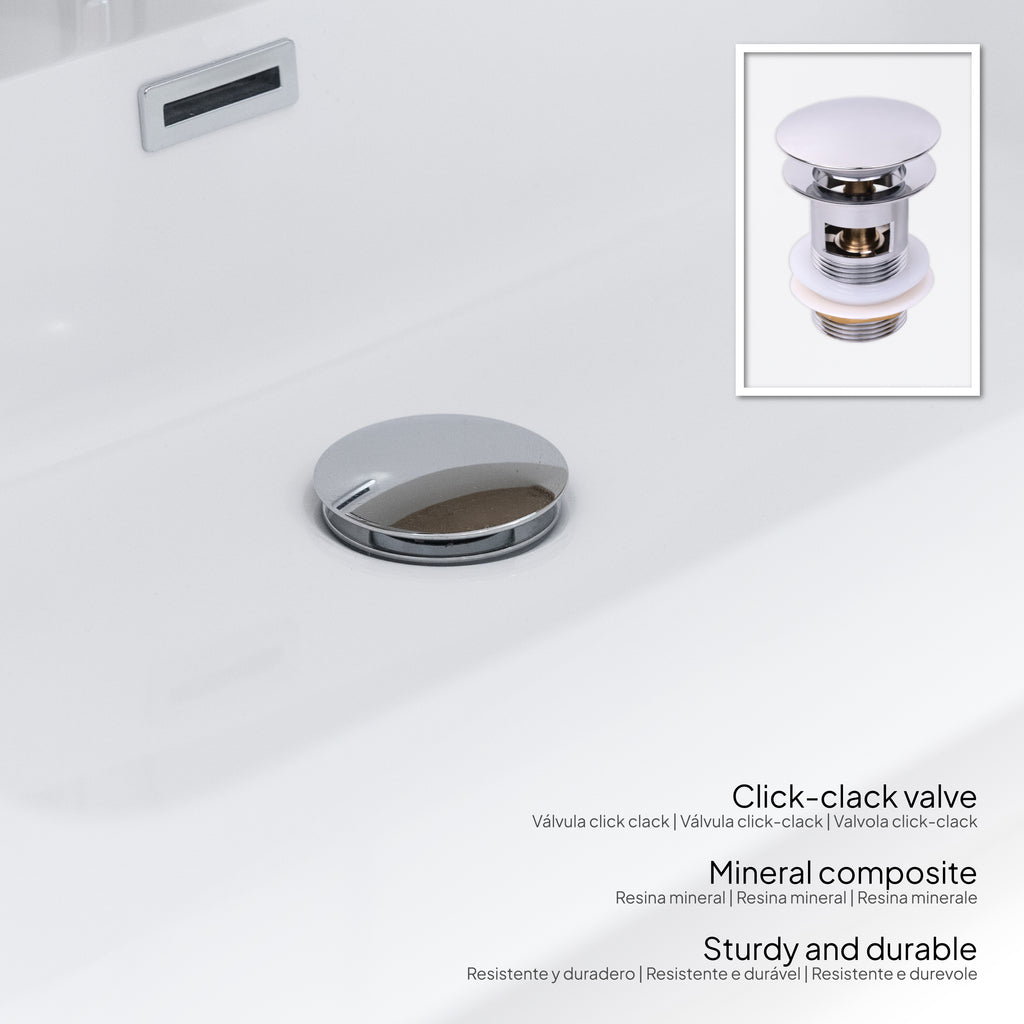 Atena – Móvel de Lavatório Suspenso com Gaveta Soft-Close | Vários Tamanhos e Cores