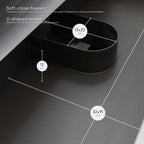 Atena - Conjunto de Casa de Banho Suspenso - Disponível em 60, 80, 100 e 120 cm - Várias Cores