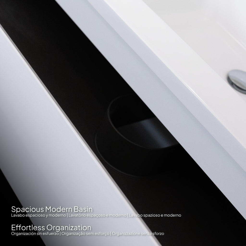 Atena - Conjunto de Casa de Banho Suspenso - Disponível em 60, 80, 100 e 120 cm - Várias Cores