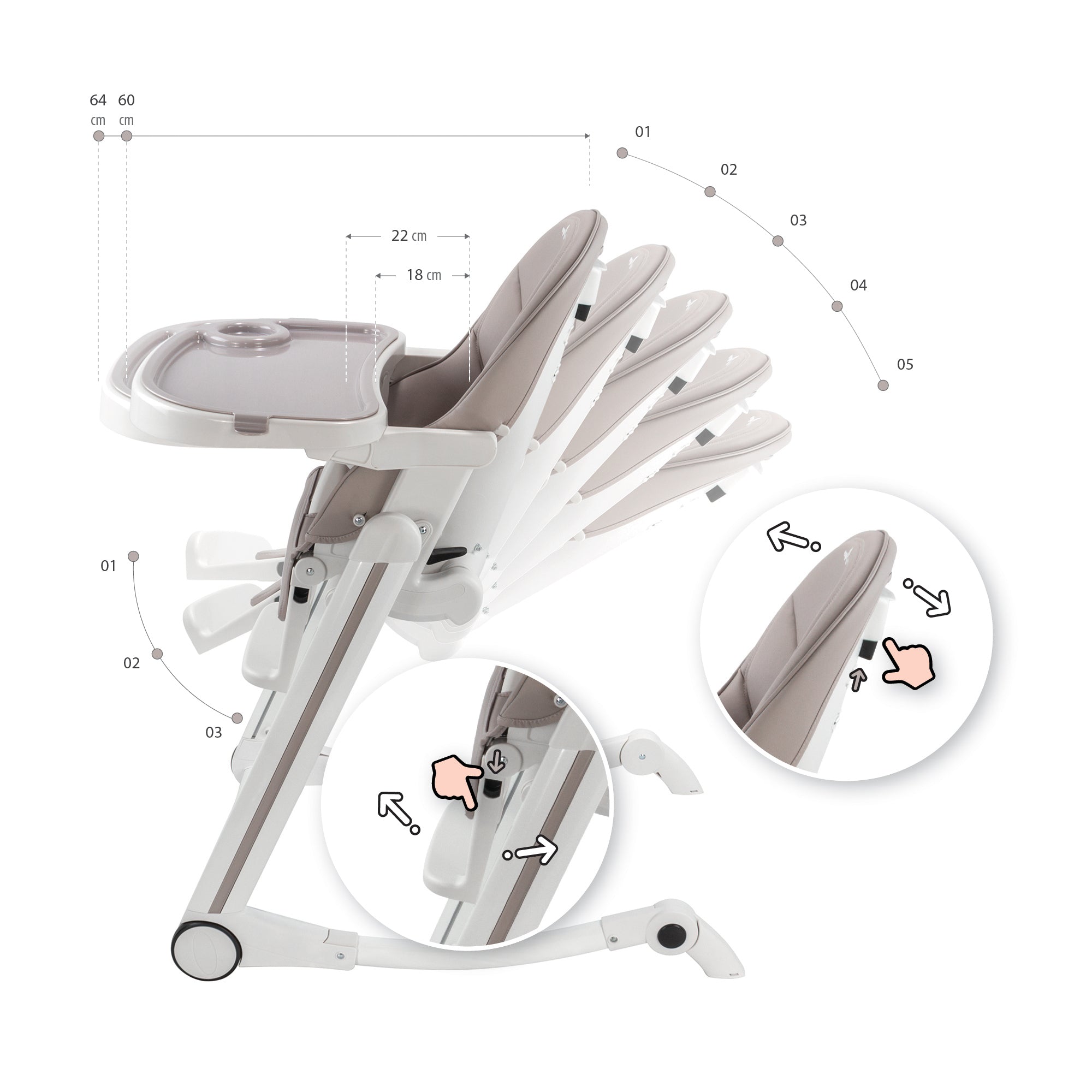 ADELLE - Cadeira para Bebé