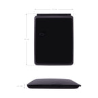 Espelho de Maquilhagem com Luz LED, Espelho Portátil Tipo Tablet com Iluminação de 3 Cores, Luz Regulável, Suporte Ajustável, Alimentação Dupla e Controlo Tátil