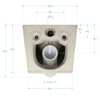 FRANCO - Sanita suspensa preta sem aro interno - tampa de fecho suave incluída