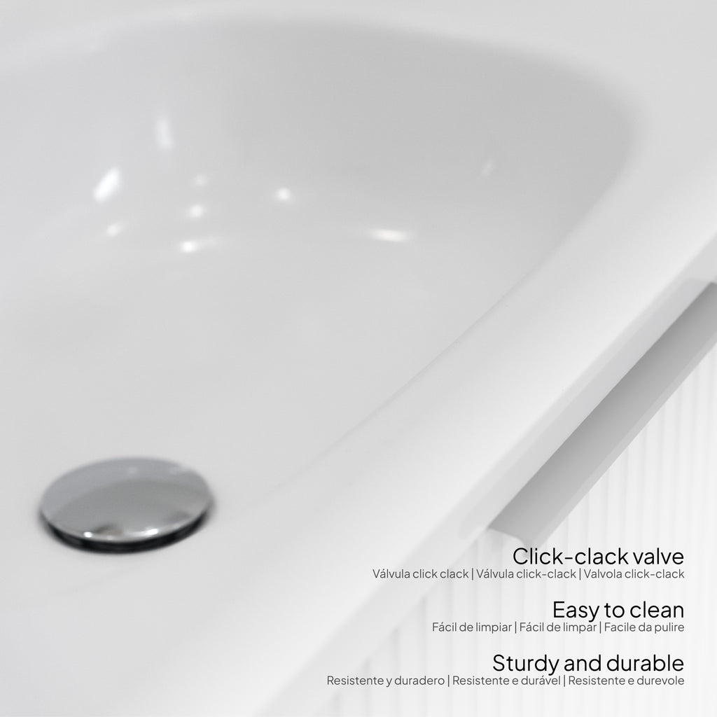 Maia Plus - Conjunto de Casa de Banho Suspenso - Disponível em 90 cm - Várias Cores