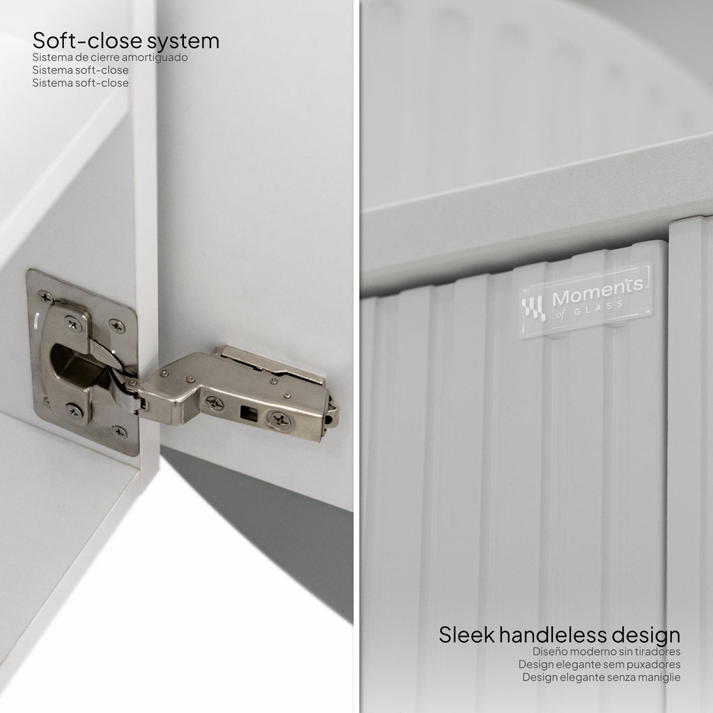 Maia - Conjunto de Casa de Banho Suspenso - Disponível em 90 cm - Várias Cores