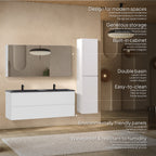 Atena - Conjunto de Casa de Banho Suspenso - Disponível em 60, 80, 100 e 120 cm - Várias Cores