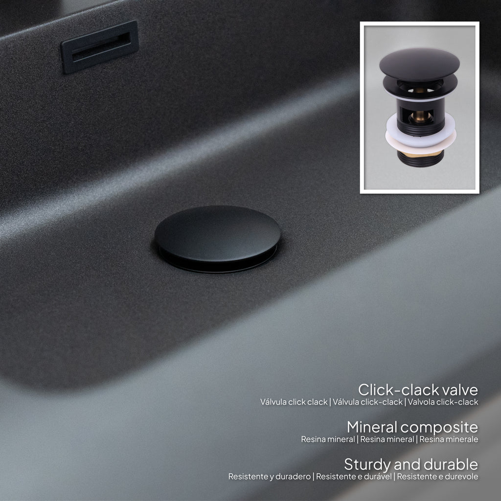 Atena – Móvel de Lavatório Suspenso com Gaveta Soft-Close | Vários Tamanhos e Cores