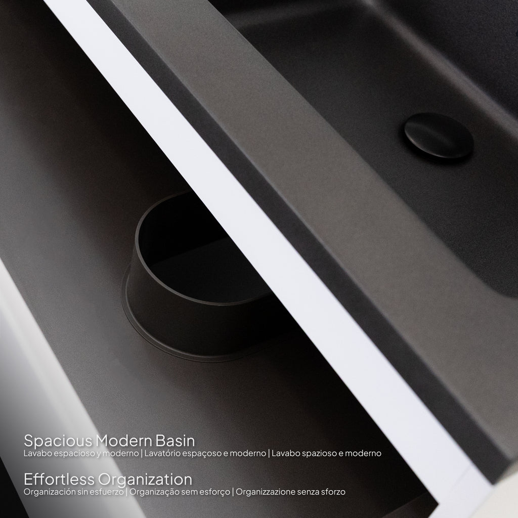 Atena - Conjunto de Casa de Banho Suspenso - Disponível em 60, 80, 100 e 120 cm - Várias Cores