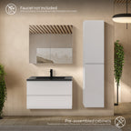 Atena - Conjunto de Casa de Banho Suspenso - Disponível em 60, 80, 100 e 120 cm - Várias Cores