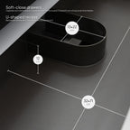 Atena - Conjunto de Casa de Banho Suspenso - Disponível em 60, 80, 100 e 120 cm - Várias Cores