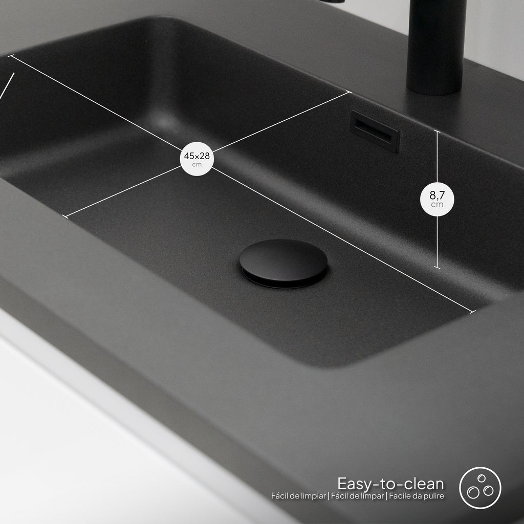 Atena – Móvel de Lavatório Suspenso com Gaveta Soft-Close | Vários Tamanhos e Cores