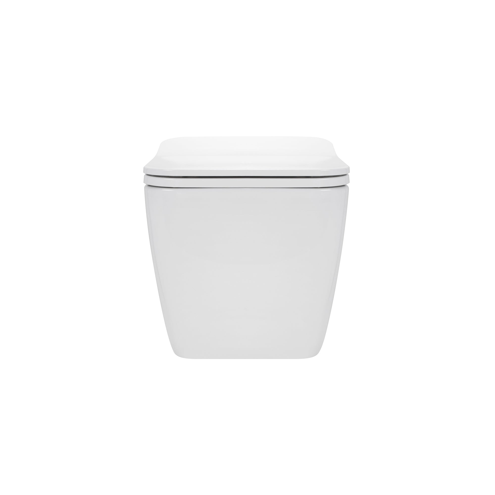 CUBE - Sanita suspensa preta sem aro interno - tampa de fecho suave incluída