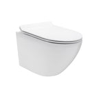 FRANCO - Sanita suspensa preta sem aro interno - tampa de fecho suave incluída