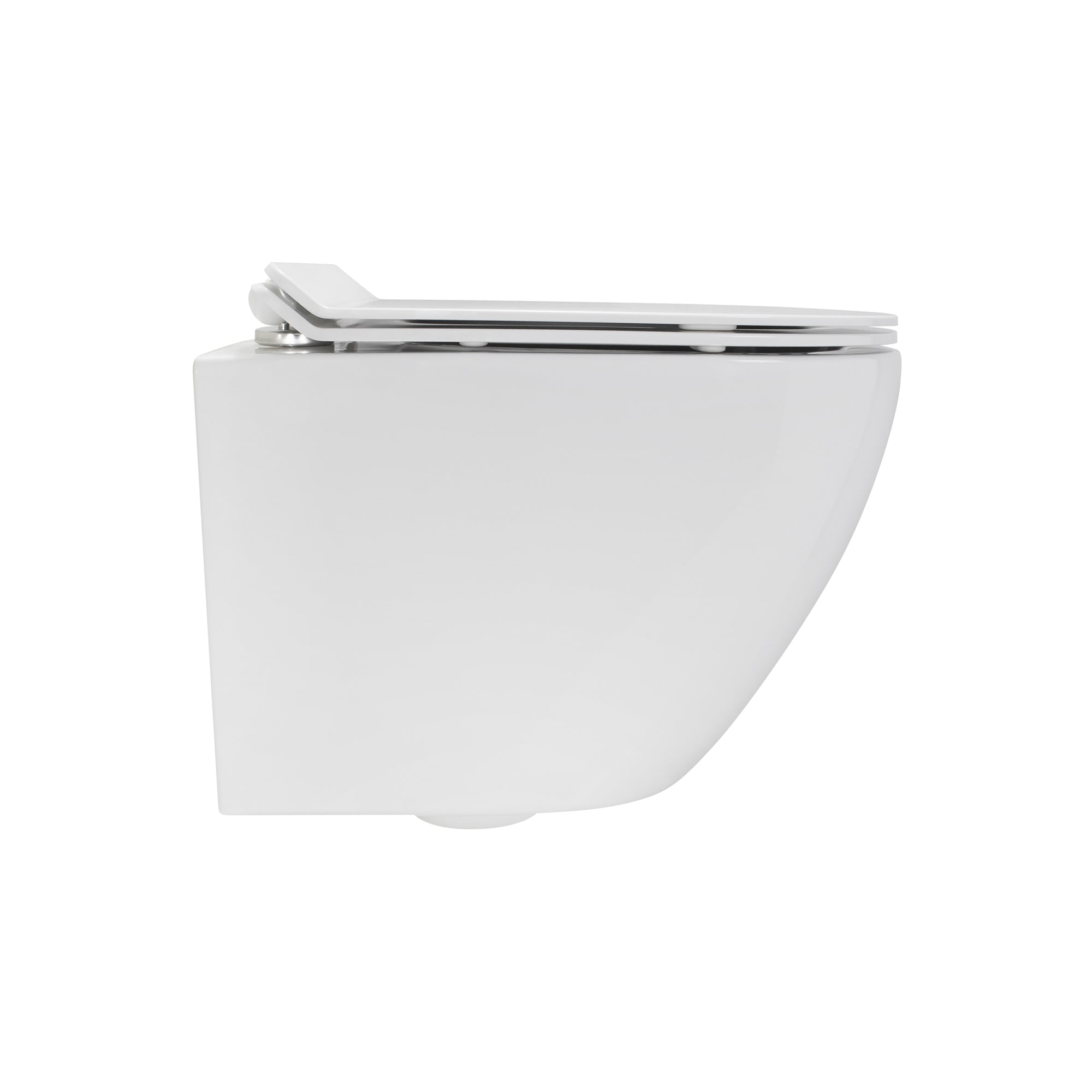 FRANCO - Sanita suspensa preta sem aro interno - tampa de fecho suave incluída