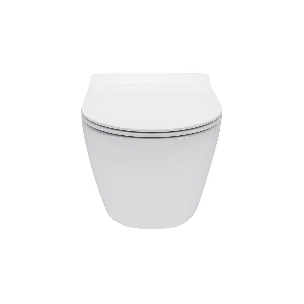 FRANCO - Sanita suspensa preta sem aro interno - tampa de fecho suave incluída