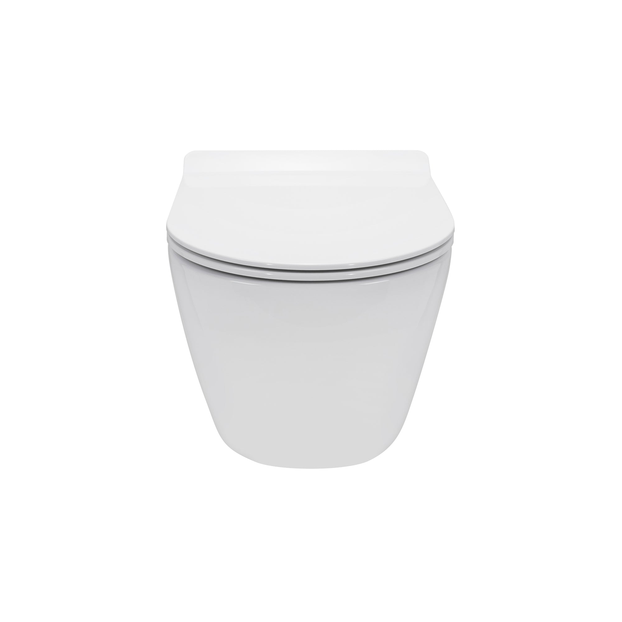 FRANCO - Sanita suspensa preta sem aro interno - tampa de fecho suave incluída