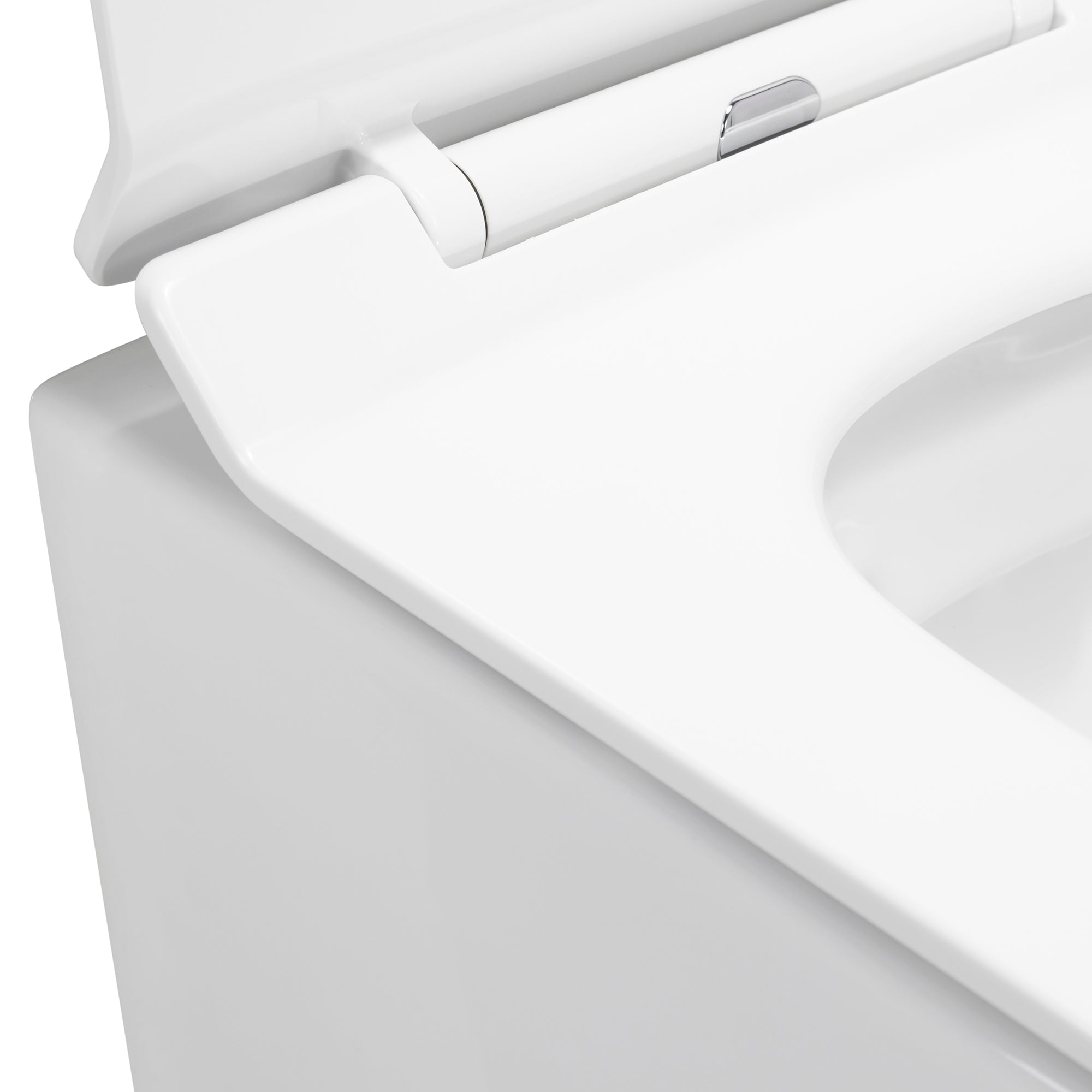 FRANCO - Sanita suspensa preta sem aro interno - tampa de fecho suave incluída